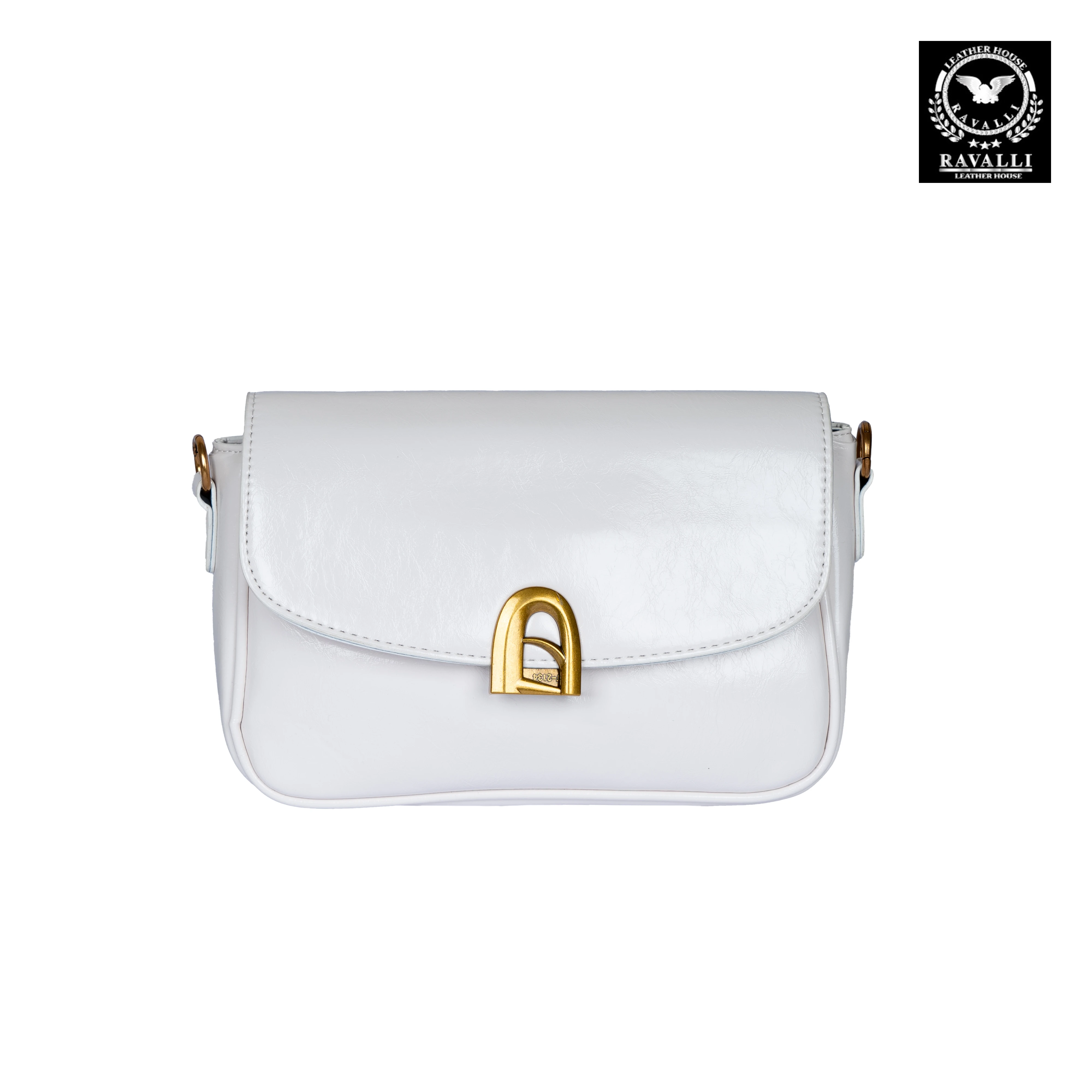 Soft Leather Mini Cross Bag with Golden Lock